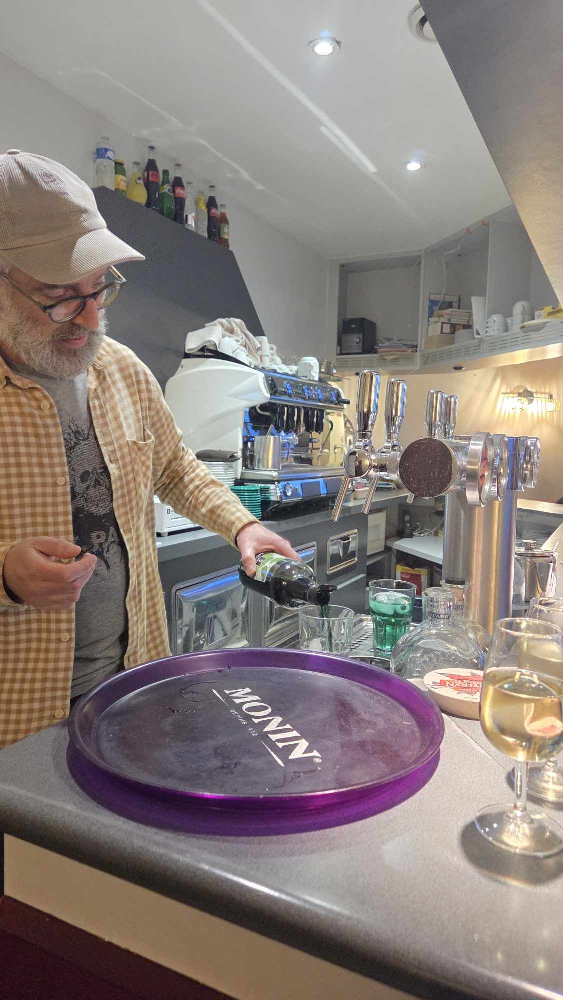 Menthe à l'eau fraîche préparée au Wagon